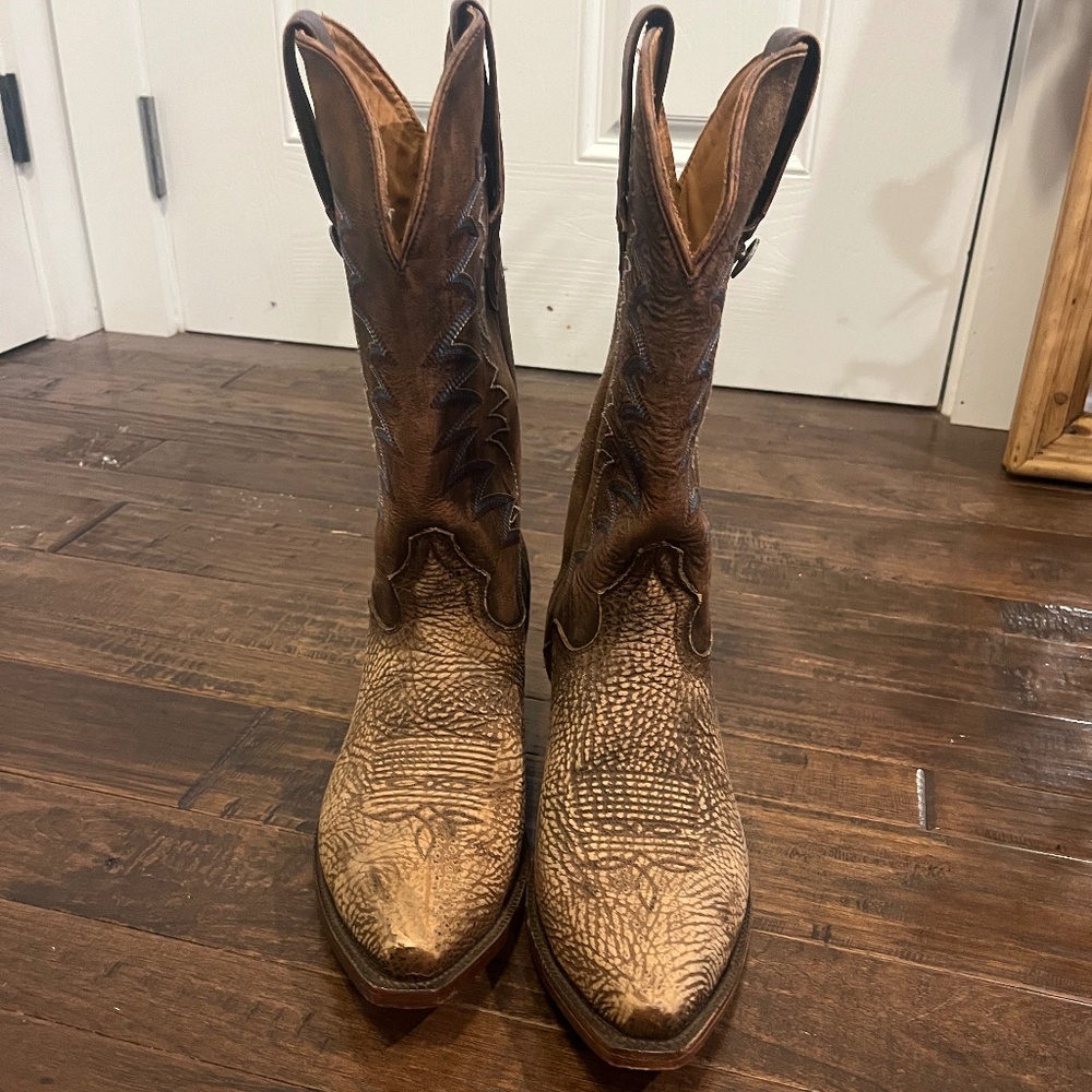 El Dorado Men's Handmade Brandy Shoulder Western Boot Snip Toe - Ed1148 Size 11D